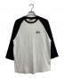 stussy（ステューシー）の古着「ラグランカットソー」｜ブラック×ホワイト