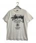 stussy（ステューシー）の古着「ワールドツアーＴシャツ」｜ホワイト