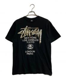 stussy（ステューシー）の古着「ワールドツアーＴシャツ」｜ブラック