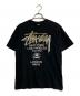 stussy（ステューシー）の古着「ワールドツアーＴシャツ」｜ブラック