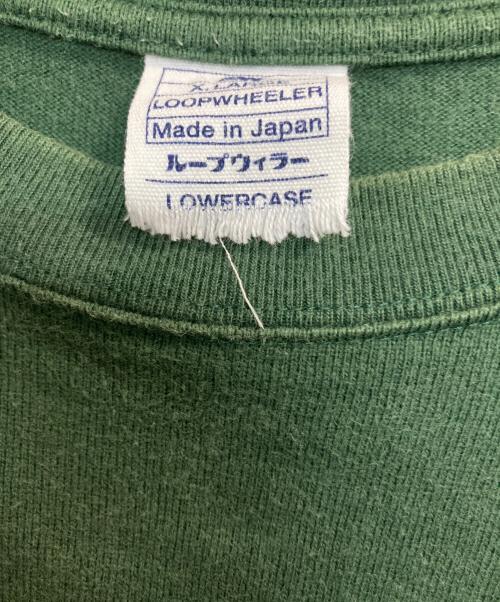 LOOPWHEELER（ループウィラー）LOOPWHEELER (ループウィラー) クルーネックTee グリーン サイズ:ＸＬの古着・服飾アイテム