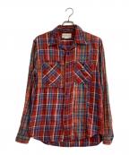 Denim & Supply Ralph Laurenデニム＆サプライ ラルフローレン）の古着「再構築コットンチェックシャツ」｜レッド