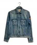 POLO RALPH LAURENポロ・ラルフローレン）の古着「FLAG DENIM TRUCKER JACKET」｜インディゴ