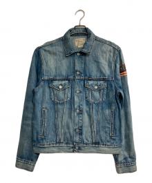 POLO RALPH LAUREN（ポロ・ラルフローレン）の古着「FLAG DENIM TRUCKER JACKET」｜インディゴ