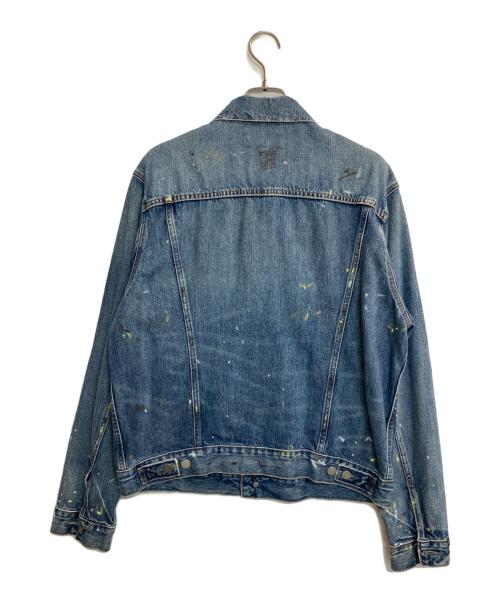 Denim & Supply Ralph Lauren（デニム＆サプライ ラルフローレン）DENIM & SUPPLY RALPH LAUREN (デニム＆サプライ ラルフローレン) ペイントスプラッター デニム トラッカー ジャケット インディゴ サイズ:Ｌ 未使用品の古着・服飾アイテム