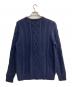 POLO RALPH LAUREN (ポロ・ラルフローレン) カシミヤ混フィッシャーマンニット ネイビー サイズ:Ｍ：16000円