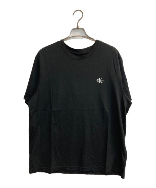 ck Calvin Klein（シーケーカルバンクライン）ck Calvin Klein (シーケーカルバンクライン) ロゴTee ブラック サイズ:XLの古着・服飾アイテム
