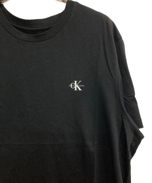 ck Calvin Klein（シーケーカルバンクライン）ck Calvin Klein (シーケーカルバンクライン) ロゴTee ブラック サイズ:XLの古着・服飾アイテム
