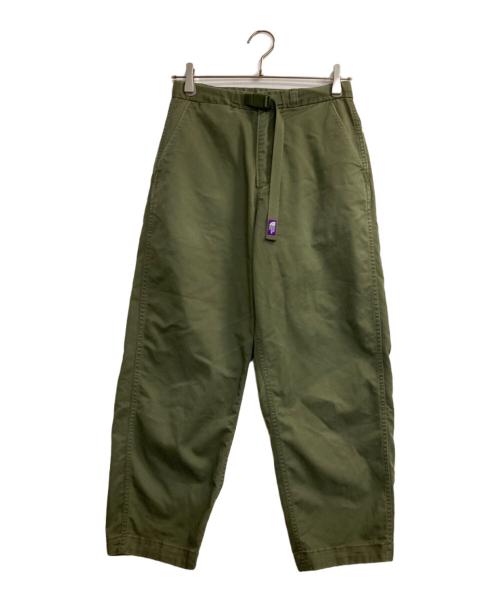 THE NORTHFACE PURPLELABEL（ザ・ノースフェイス パープルレーベル）THE NORTHFACE PURPLELABEL (ザ・ノースフェイス パープルレーベル) Stretch Twill Wide Tapered Pants オリーブ サイズ:Ｓの古着・服飾アイテム