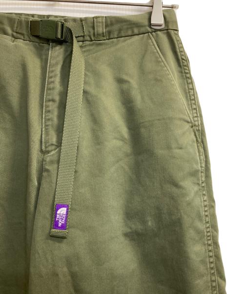THE NORTHFACE PURPLELABEL（ザ・ノースフェイス パープルレーベル）THE NORTHFACE PURPLELABEL (ザ・ノースフェイス パープルレーベル) Stretch Twill Wide Tapered Pants オリーブ サイズ:Ｓの古着・服飾アイテム