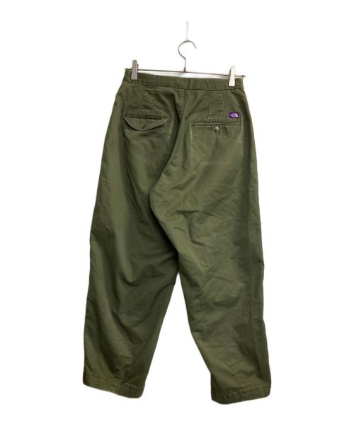 THE NORTHFACE PURPLELABEL（ザ・ノースフェイス パープルレーベル）THE NORTHFACE PURPLELABEL (ザ・ノースフェイス パープルレーベル) Stretch Twill Wide Tapered Pants オリーブ サイズ:Ｓの古着・服飾アイテム