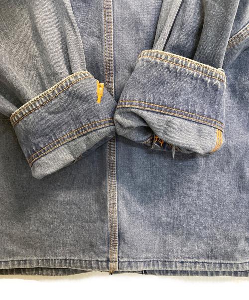 Wrangler（ラングラー）Wrangler (ラングラー) オレンジステッチカバーオール インディゴ サイズ:Ｌの古着・服飾アイテム