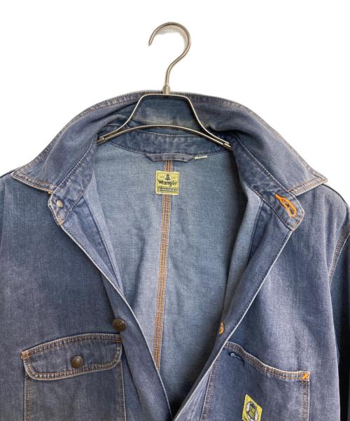 Wrangler（ラングラー）Wrangler (ラングラー) オレンジステッチカバーオール インディゴ サイズ:Ｌの古着・服飾アイテム