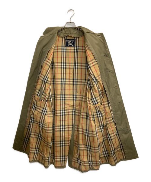 Burberry's（バーバリーズ）Burberry's (バーバリーズ) 裏ノヴァチェックステンカラーコート カーキ サイズ:記載なしの古着・服飾アイテム