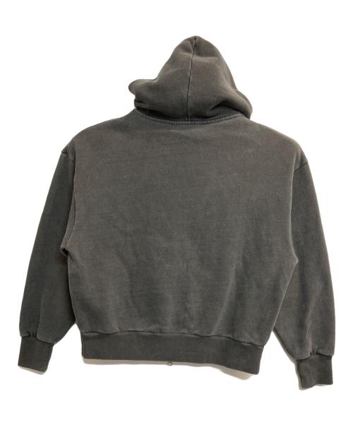 ADRER（アドラー）ADRER (アドラー) heavy weight logo semi short vintage double zip parker ブラック サイズ:Ｓの古着・服飾アイテム
