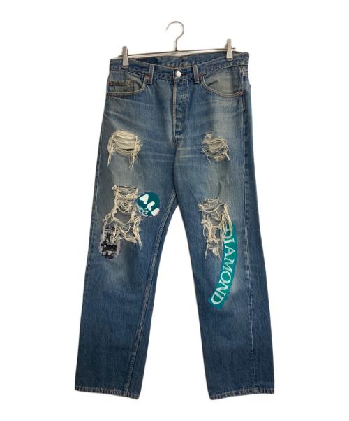 LEVI'S（リーバイス）LEVI'S (リーバイス) 90s 501 custum damage denim インディゴ サイズ:Ｗ34×Ｌ30の古着・服飾アイテム