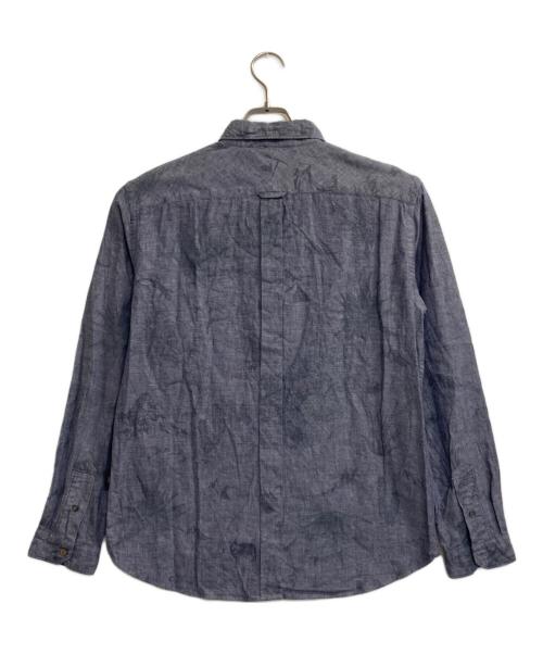 PAUL SMITH（ポールスミス）Paul Smith (ポールスミス) シャドープリントB.D.シャンブレーシャツ ネイビー サイズ:Ｌの古着・服飾アイテム