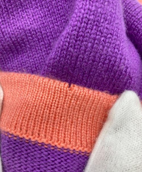 CHANEL（シャネル）CHANEL (シャネル) カシミヤアンサンブルカーディガン パープル サイズ:42の古着・服飾アイテム