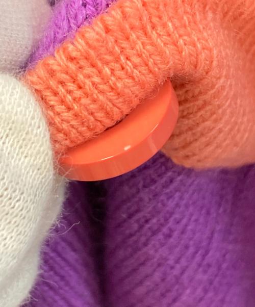 CHANEL（シャネル）CHANEL (シャネル) カシミヤアンサンブルカーディガン パープル サイズ:42の古着・服飾アイテム