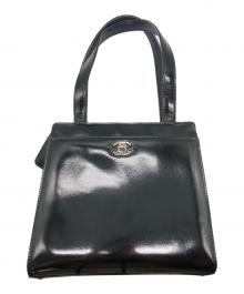 CHANEL（シャネル）の古着「ココマークエナメルショルダーバッグ」｜ブラック