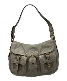 COACH（コーチ）の古着「レザーワンショルダーバッグ」｜グレー