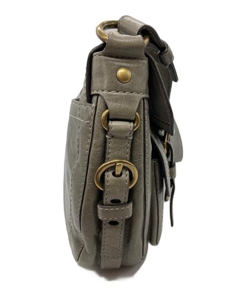 COACH（コーチ）COACH (コーチ) レザーワンショルダーバッグ グレーの古着・服飾アイテム