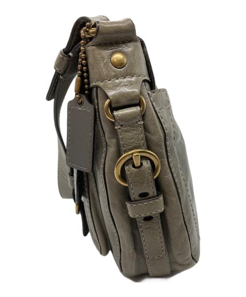 COACH（コーチ）COACH (コーチ) レザーワンショルダーバッグ グレーの古着・服飾アイテム