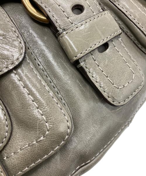 COACH（コーチ）COACH (コーチ) レザーワンショルダーバッグ グレーの古着・服飾アイテム