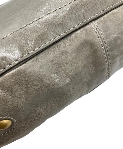 COACH（コーチ）COACH (コーチ) レザーワンショルダーバッグ グレーの古着・服飾アイテム