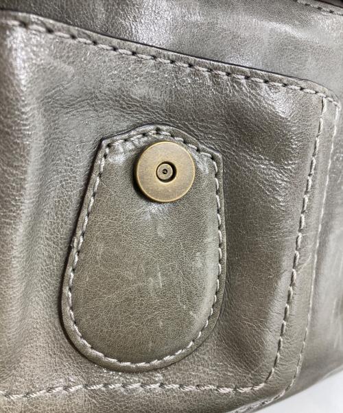 COACH（コーチ）COACH (コーチ) レザーワンショルダーバッグ グレーの古着・服飾アイテム