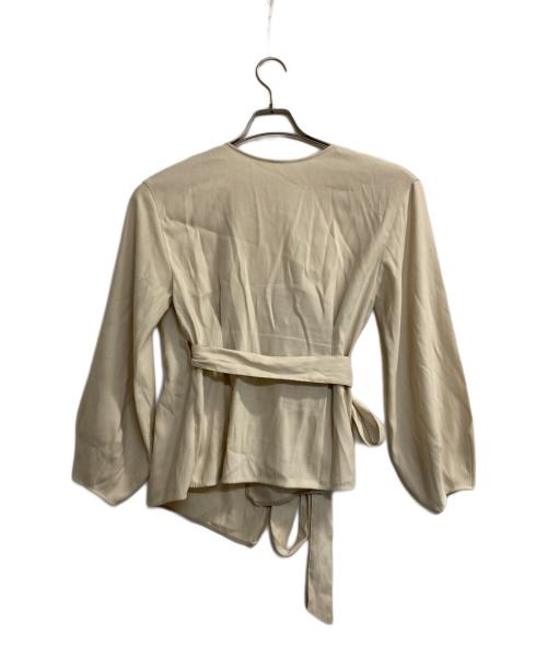 Demi-Luxe Beams（デミルクス ビームス）Demi-Luxe BEAMS (デミルクス ビームス) 2wayカシュクールブラウス ベージュ サイズ:38の古着・服飾アイテム