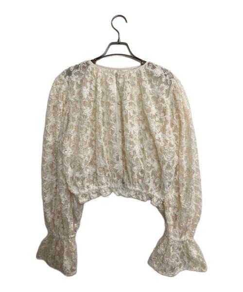 Ameri（アメリ）AMERI (アメリ) BRUSHED LACE VOLUME BLOUSE アイボリー サイズ:Ｍ　の古着・服飾アイテム