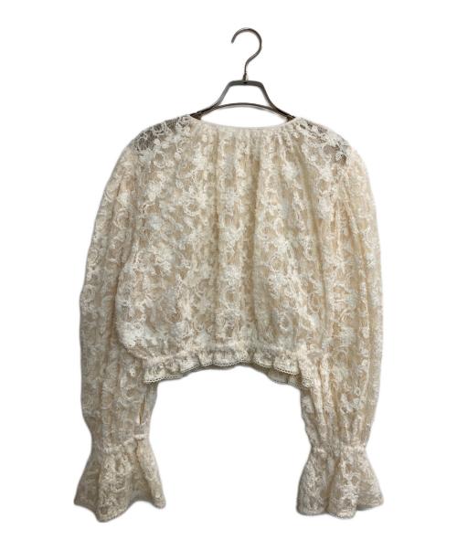 Ameri（アメリ）AMERI (アメリ) BRUSHED LACE VOLUME BLOUSE アイボリー サイズ:Ｍ　の古着・服飾アイテム