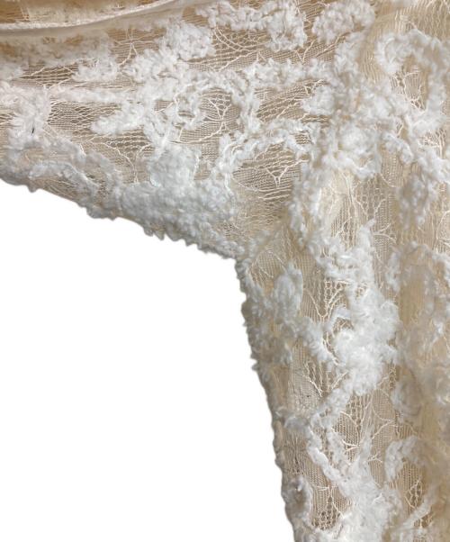 Ameri（アメリ）AMERI (アメリ) BRUSHED LACE VOLUME BLOUSE アイボリー サイズ:Ｍ　の古着・服飾アイテム