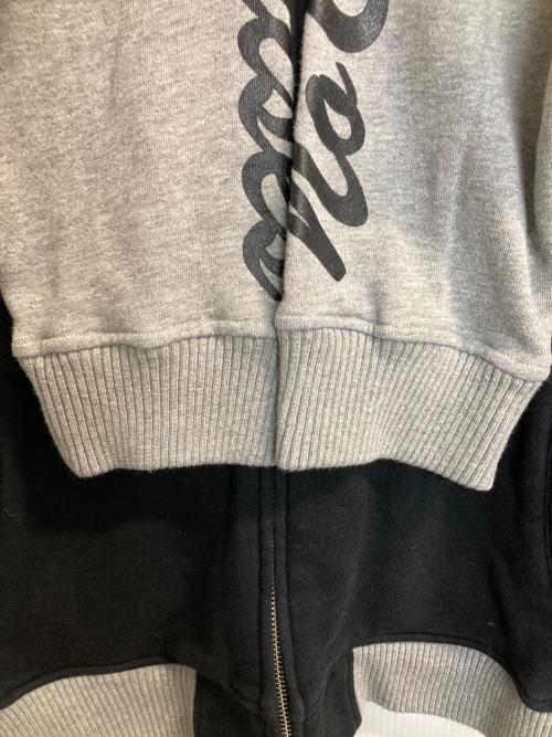 VANSON（バンソン）VANSON (バンソン) SWEAT RAGLAN JACKET ブラック×グレー サイズ:ＸＬの古着・服飾アイテム