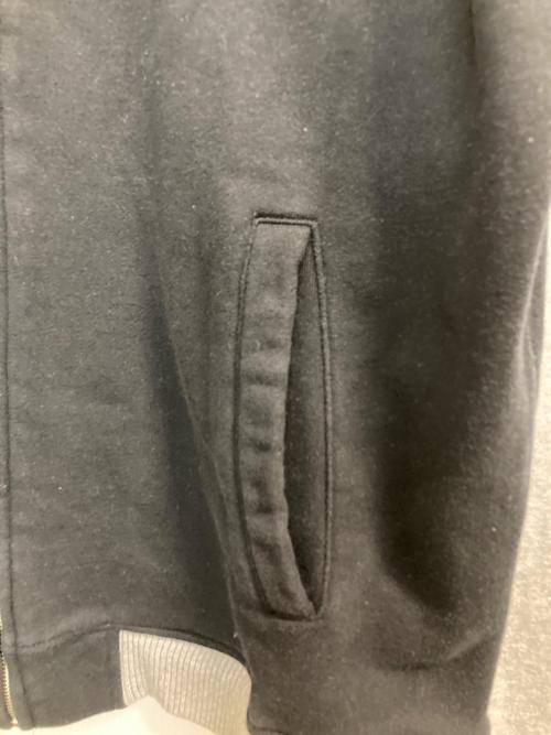VANSON（バンソン）VANSON (バンソン) SWEAT RAGLAN JACKET ブラック×グレー サイズ:ＸＬの古着・服飾アイテム