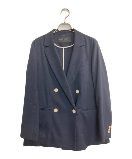 NOLLEY'S sophi（ノーリーズソフィー）NOLLEY'S sophi (ノーリーズソフィー) ダブルブレザー ネイビー サイズ:38の古着・服飾アイテム
