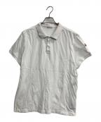 MONCLERモンクレール）の古着「MAGLIA POLO MANICA CORT/マリア・ポロ・マーニカ・コルタA」｜ホワイト