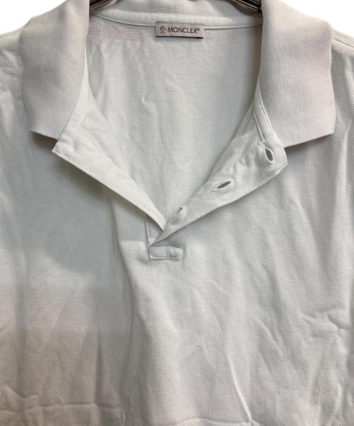 MONCLER（モンクレール）MONCLER (モンクレール) MAGLIA POLO MANICA CORT/マリア・ポロ・マーニカ・コルタA ホワイト サイズ:ＸＬの古着・服飾アイテム