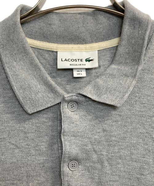LACOSTE（ラコステ）LACOSTE (ラコステ) ポロシャツ グレー サイズ:Ｌの古着・服飾アイテム