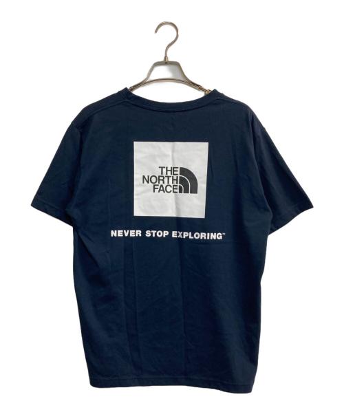 THE NORTH FACE（ザ ノース フェイス）THE NORTH FACE (ザ ノース フェイス) S/S Square LOGO TEE ネイビー サイズ:XLの古着・服飾アイテム