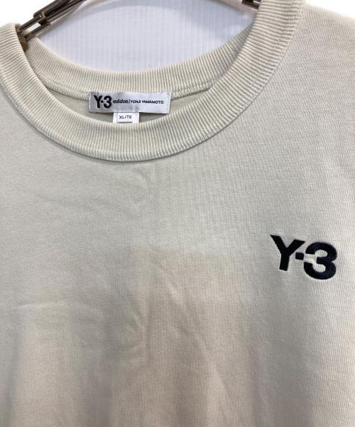 Y-3（ワイスリー）Y-3 (ワイスリー) M HEAVY COMPACT JERSEY SS TEE ベージュ サイズ:ＸＬの古着・服飾アイテム