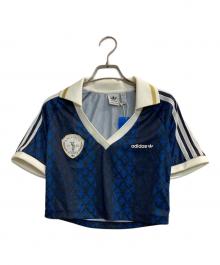 adidas（アディダス）の古着「レトロ スポーツ クリケット インスパイアード ジャージー」｜ブルー