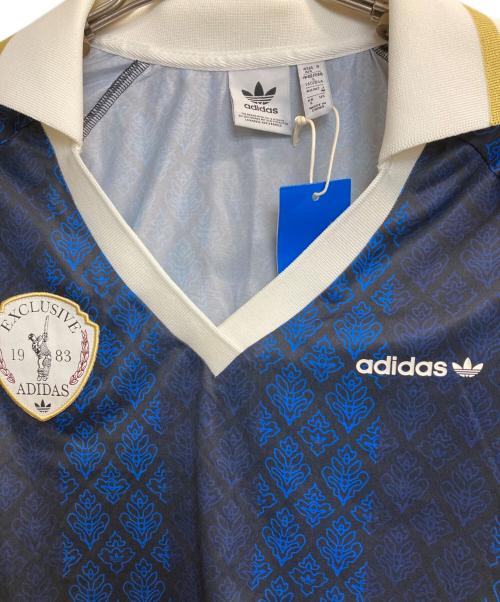 adidas（アディダス）adidas (アディダス) レトロ スポーツ クリケット インスパイアード ジャージー ブルー サイズ:Ｓの古着・服飾アイテム