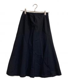 tricot COMME des GARCONS（トリココムデギャルソン）の古着「ギャバAラインスカート」｜ブラック