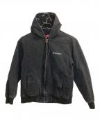 SUPREMEシュプリーム）の古着「2-Tone Hooded Work Jacket」｜ブラック