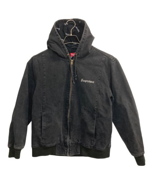 SUPREME（シュプリーム）Supreme (シュプリーム) 2-Tone Hooded Work Jacket ブラック サイズ:Mの古着・服飾アイテム