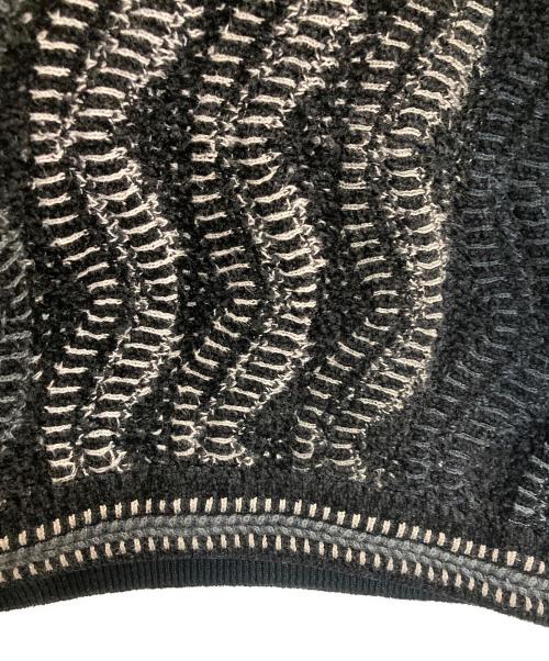 BARACUTA by TUNDRA（バラクータ バイ ツンドラ）BARACUTA by TUNDRA (バラクータ バイ ツンドラ) 90s 3D Knit ブラック サイズ:XXLの古着・服飾アイテム