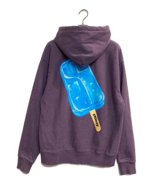 stussy（ステューシー）stussy (ステューシー) Popsicle Hoodie パープル サイズ:Mの古着・服飾アイテム