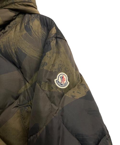 MONCLER（モンクレール）MONCLER (モンクレール) GAILLON ダウンジャケット カーキ×ブラック サイズ:2の古着・服飾アイテム